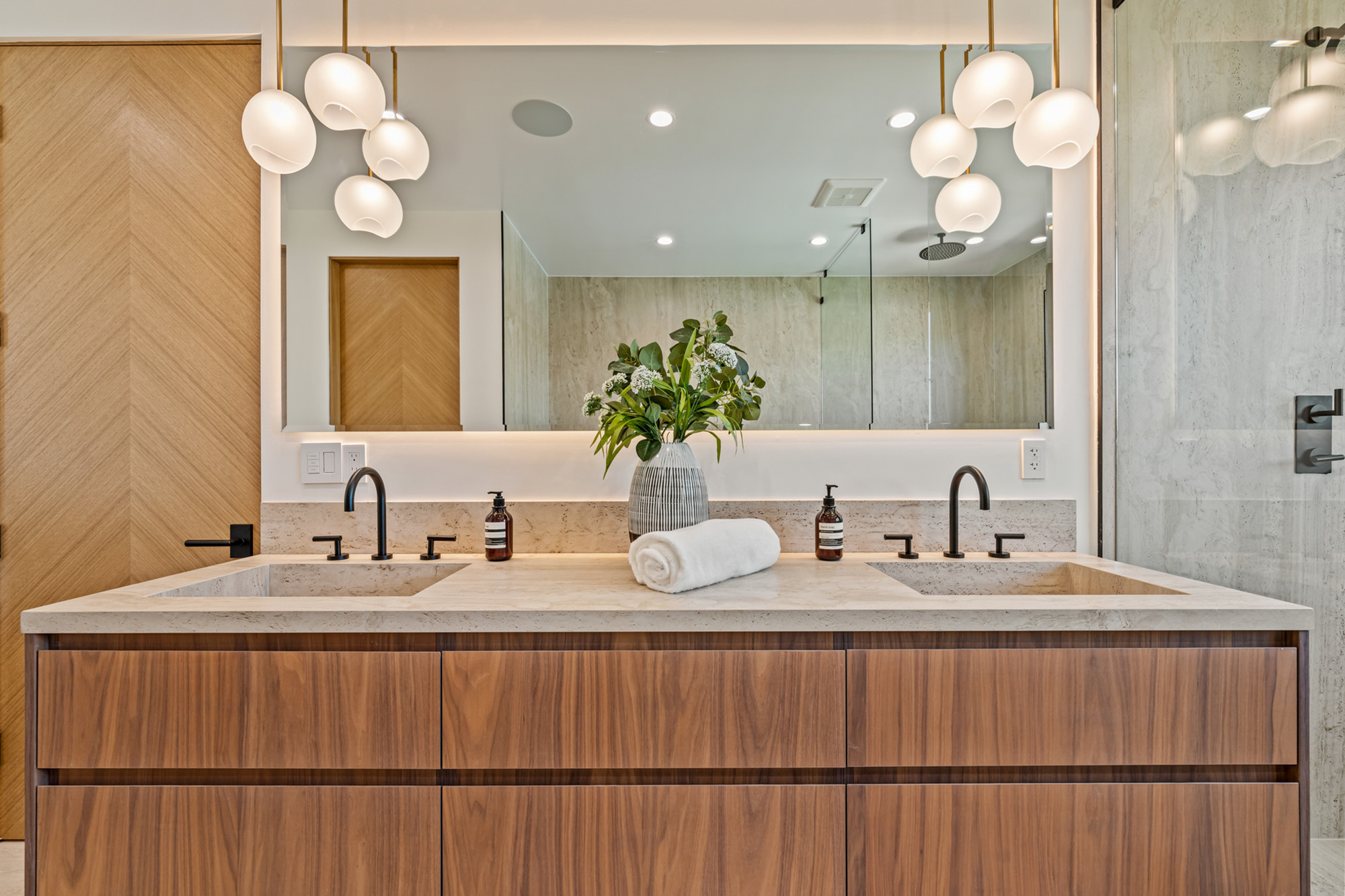 Painted poplar and maple